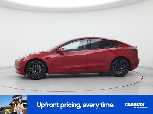 Red 2023 Tesla Model 3