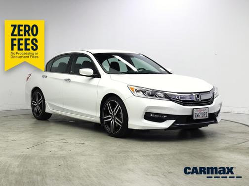White 2017 Honda Accord Sport