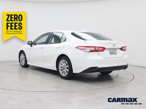 White 2019 Toyota Camry LE