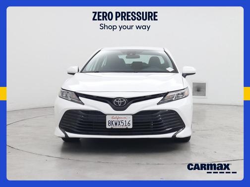White 2019 Toyota Camry LE