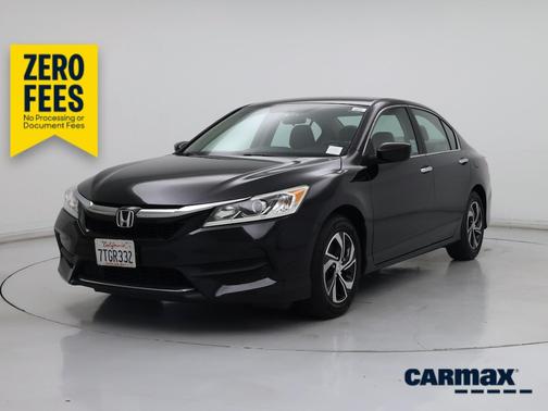 Black 2016 Honda Accord LX