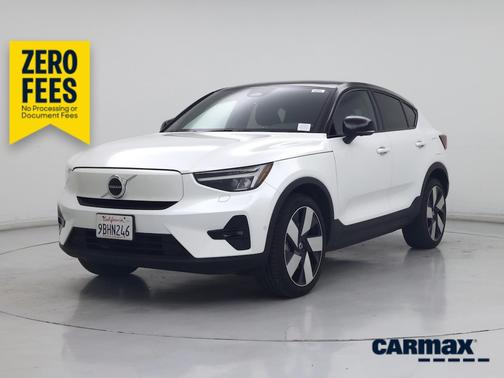 White 2022 Volvo C40 Recharge Pure Electric Ultimate