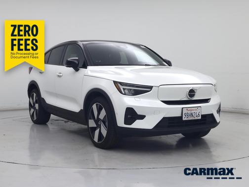 White 2022 Volvo C40 Recharge Pure Electric Ultimate
