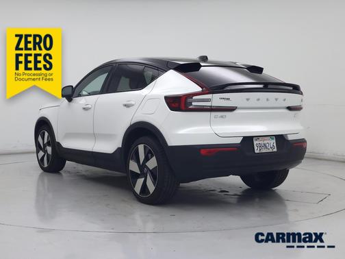 White 2022 Volvo C40 Recharge Pure Electric Ultimate