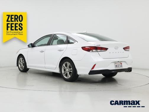 White 2019 Hyundai SONATA SEL
