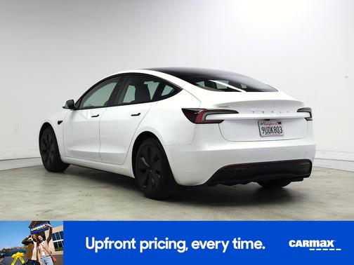 White 2025 Tesla Model 3 Long Range