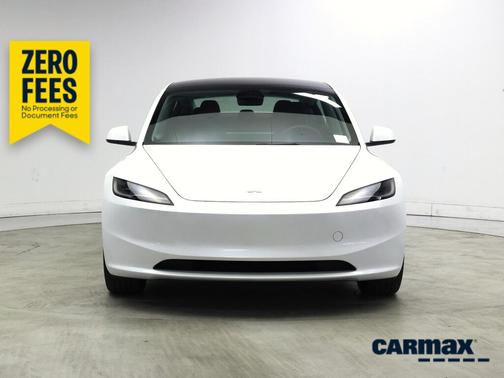 White 2025 Tesla Model 3 Long Range