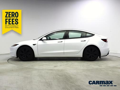 White 2025 Tesla Model 3 Long Range