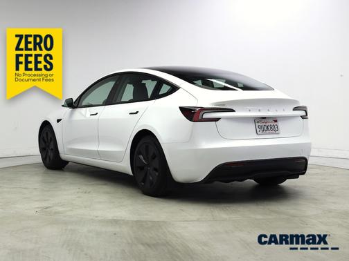 White 2025 Tesla Model 3 Long Range