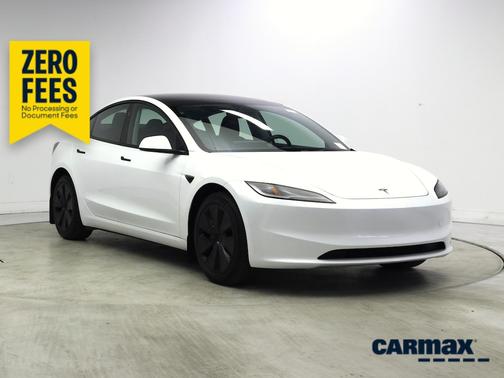 White 2025 Tesla Model 3 Long Range