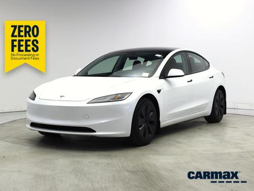 White 2025 Tesla Model 3 Long Range