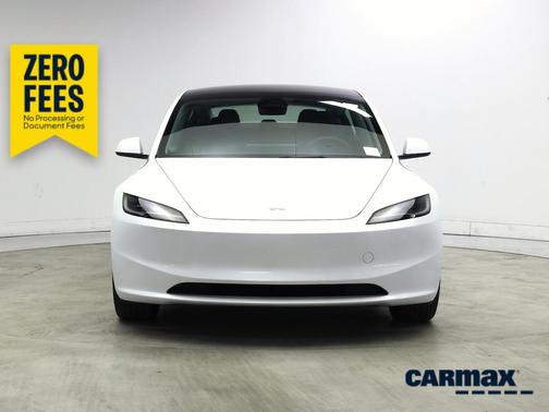 White 2025 Tesla Model 3 Long Range