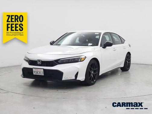 White 2025 Honda Civic Sport
