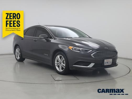 Gray 2018 Ford Fusion Hybrid SE