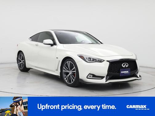 White 2018 INFINITI Q60 Luxe