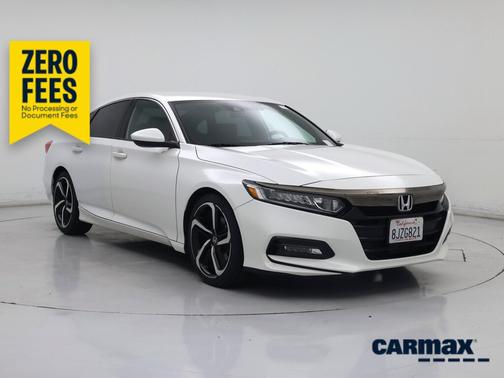 White 2018 Honda Accord Sport