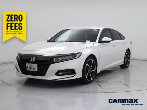 White 2018 Honda Accord Sport