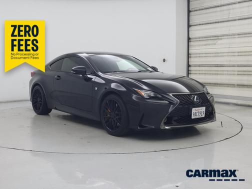 Black 2018 Lexus RC 350 F-Sport