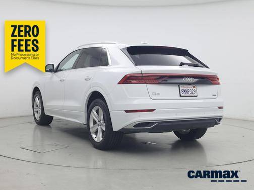 White 2019 Audi Q8 Premium