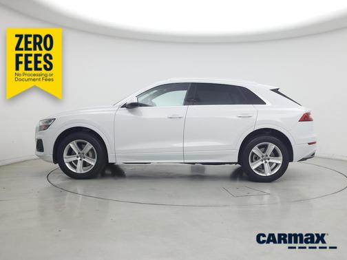 White 2019 Audi Q8 Premium
