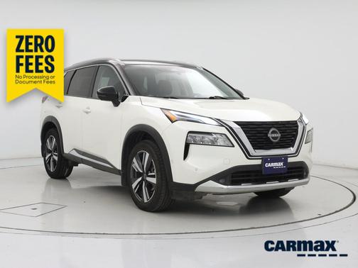 White 2022 Nissan Rogue Platinum