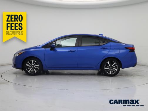 Blue 2021 Nissan Versa SV