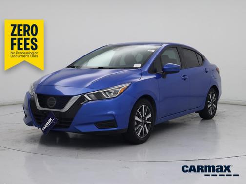 Blue 2021 Nissan Versa SV