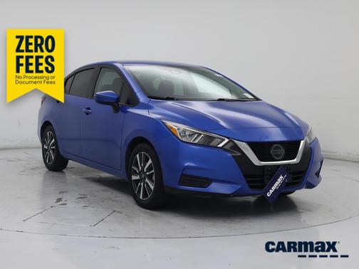 Blue 2021 Nissan Versa SV