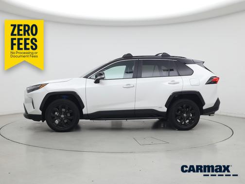 White 2023 Toyota RAV4 Hybrid XSE