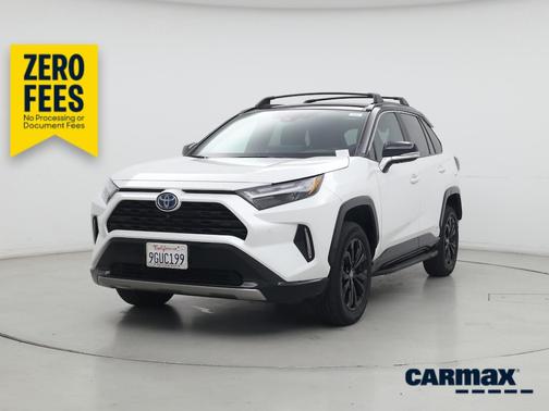 White 2023 Toyota RAV4 Hybrid XSE