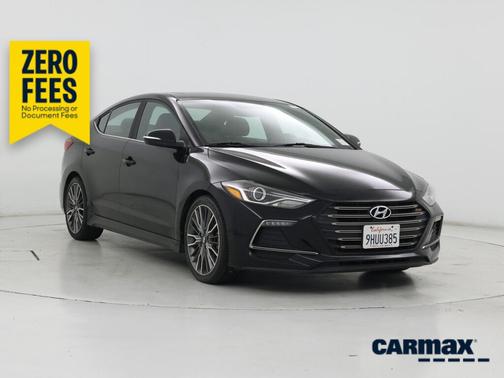 Black 2018 Hyundai ELANTRA Sport