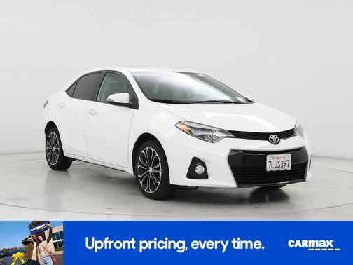 White 2015 Toyota Corolla S