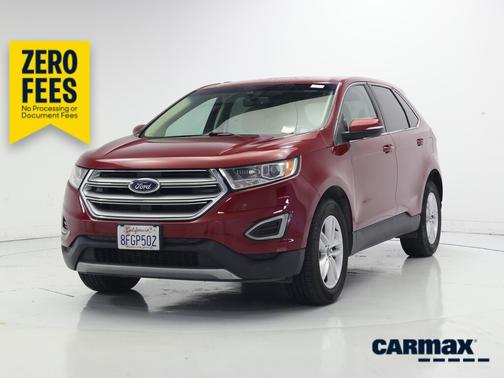 Red 2018 Ford Edge SEL