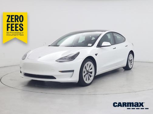 White 2022 Tesla Model 3 Long Range