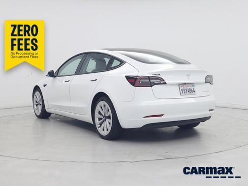 White 2022 Tesla Model 3 Long Range