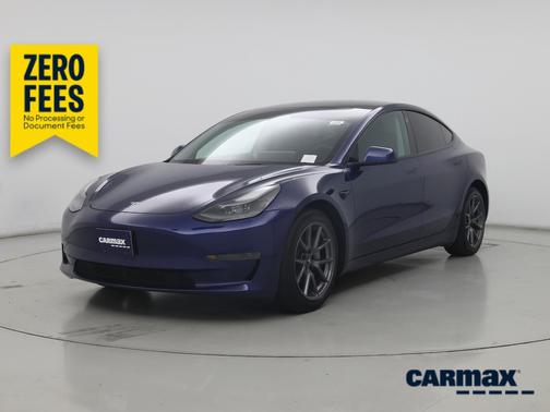 Blue 2022 Tesla Model 3