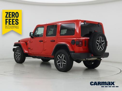 Red 2025 Jeep Wrangler Sahara