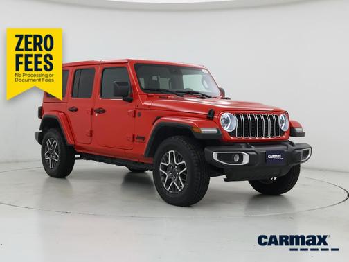 Red 2025 Jeep Wrangler Sahara