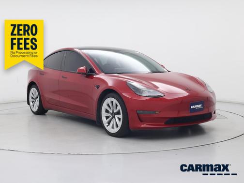 Red 2023 Tesla Model 3