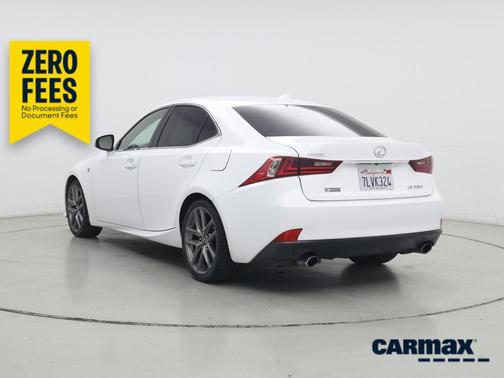 White 2015 Lexus IS 250