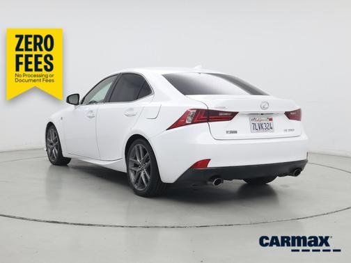 White 2015 Lexus IS 250