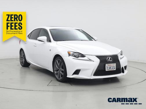 White 2015 Lexus IS 250