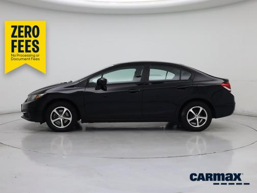 Black 2015 Honda Civic SE