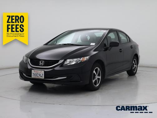 Black 2015 Honda Civic SE