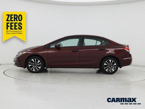 Burgundy 2015 Honda Civic EX