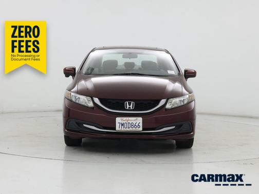 Burgundy 2015 Honda Civic EX