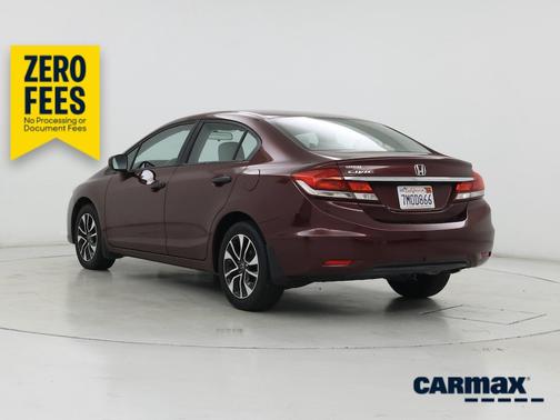 Burgundy 2015 Honda Civic EX