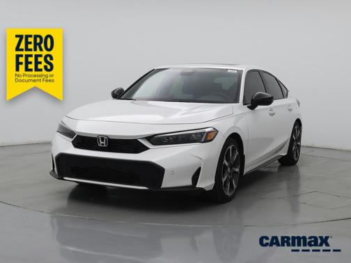 White 2025 Honda Civic Hybrid Sport Touring
