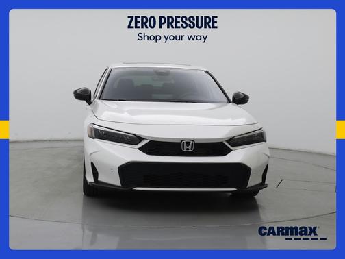 White 2025 Honda Civic Hybrid Sport Touring