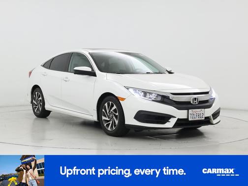White 2017 Honda Civic EX